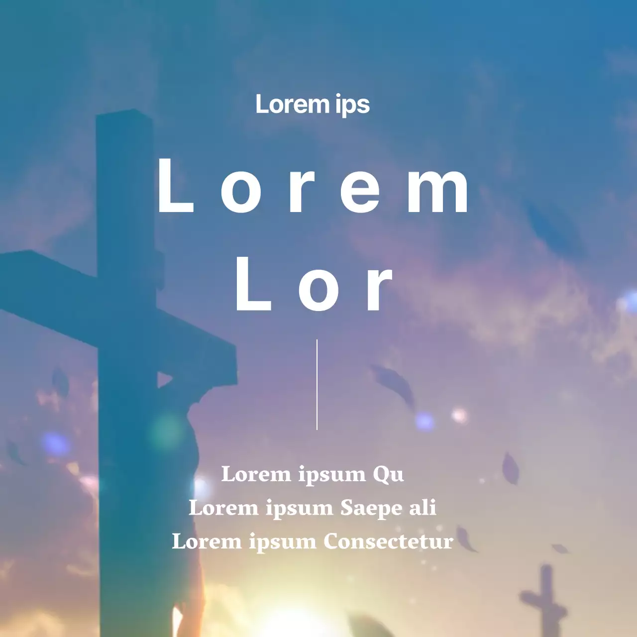 Autocollant pour le cercle de l'église de Pâques