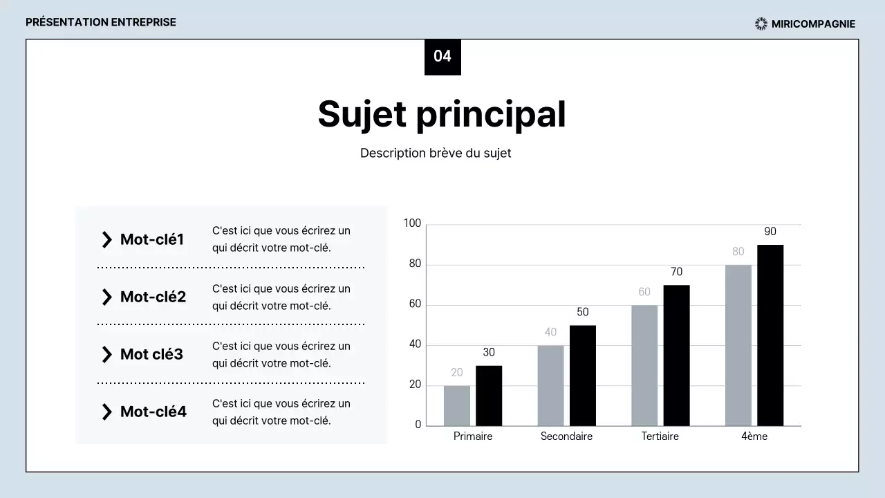 Rapports d'activité épurés en bleu clair et noir
