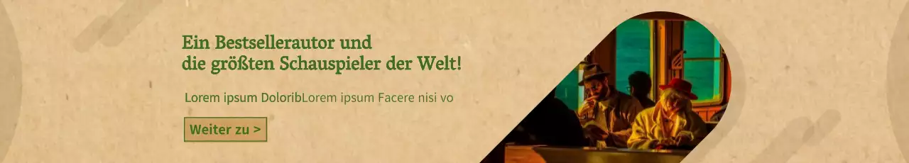 Ein grünes und braunes Papiertexturkonzept als Hörbuch fördern