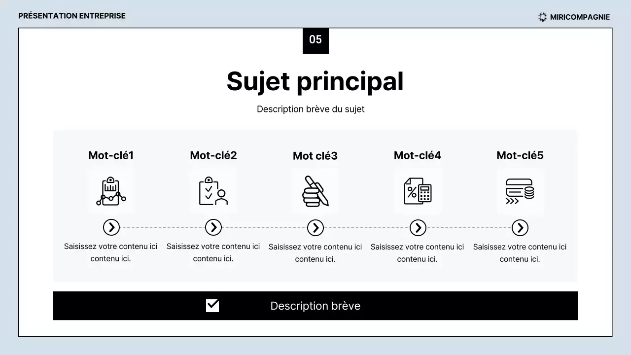 Rapports d'activité épurés en bleu clair et noir