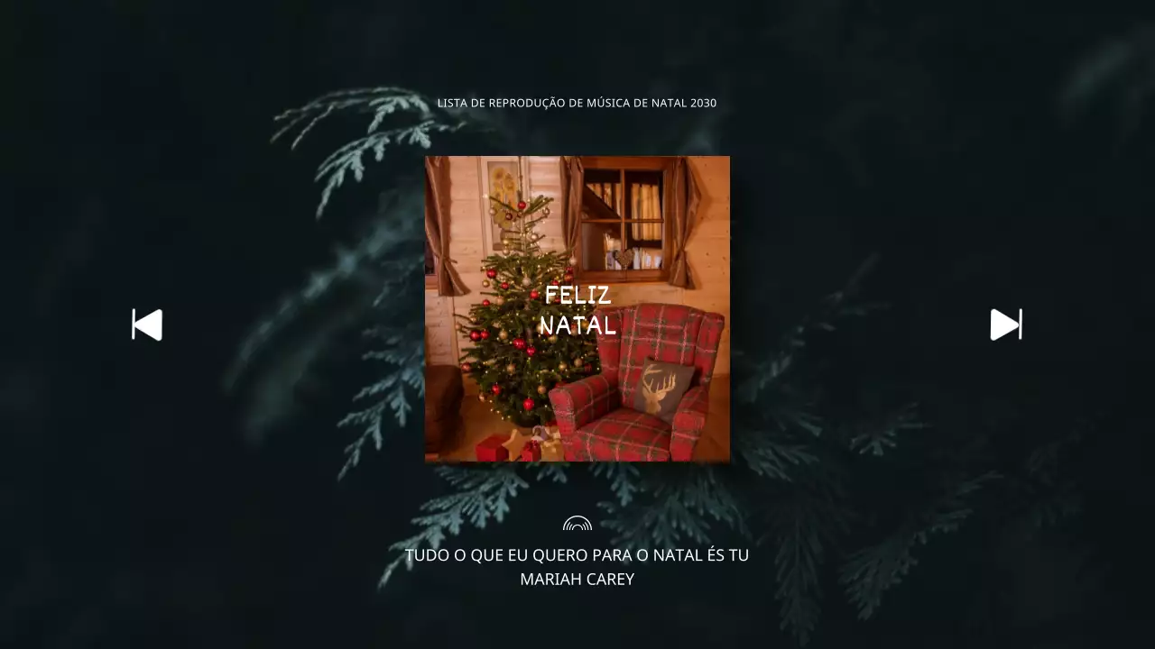 Miniatura do canal de música com um toque verde de Natal