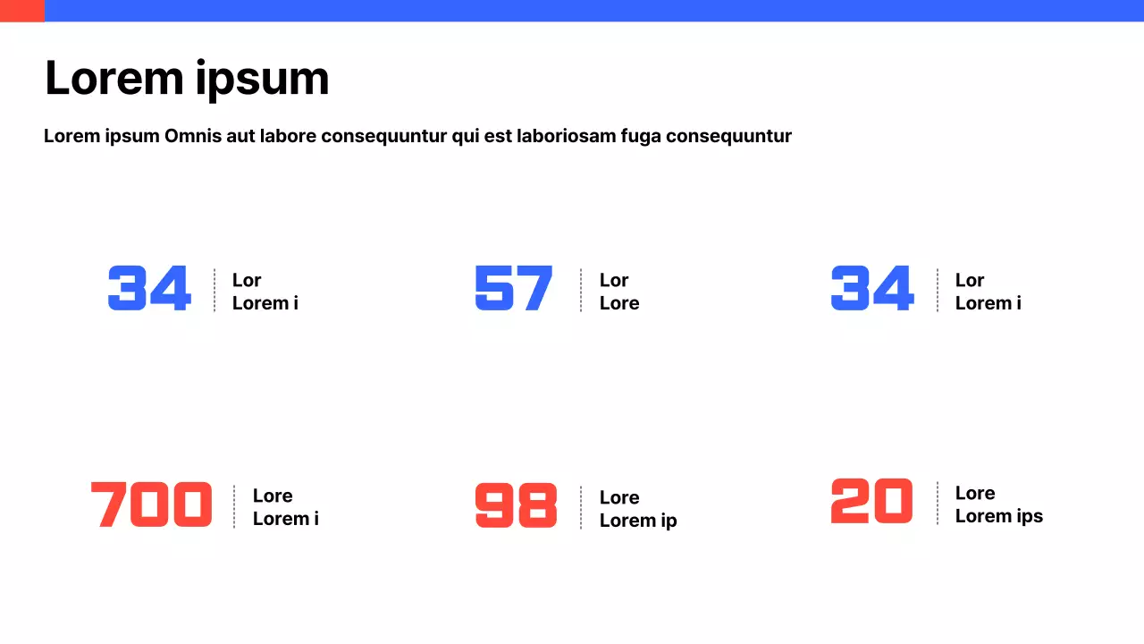 Un sencillo cuadro de mando en blanco y azul