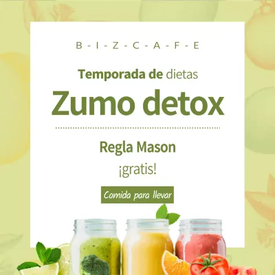 Lanzamiento de zumos detox