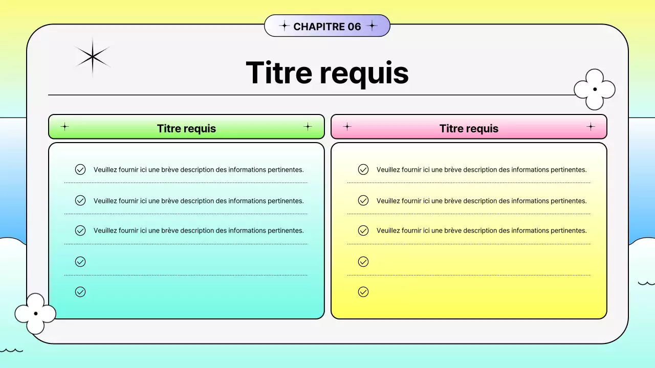 Promotion estivale de formes dégradées aux couleurs vives