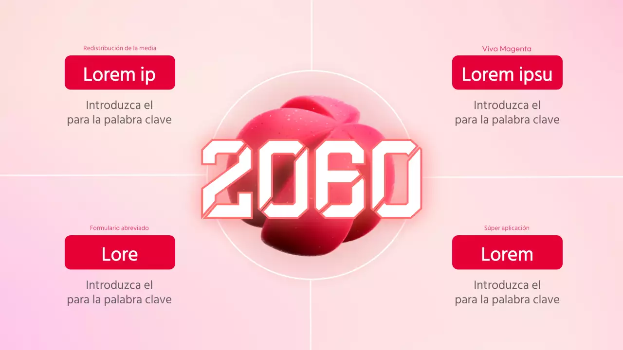 Una paleta de colores geométricos para la tendencia rosa de este año