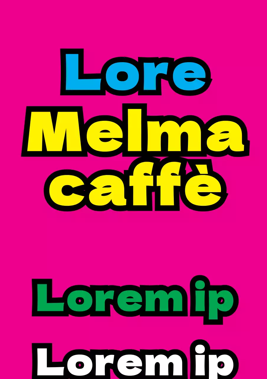 Materiale promozionale semplice, con testi dai colori accattivanti