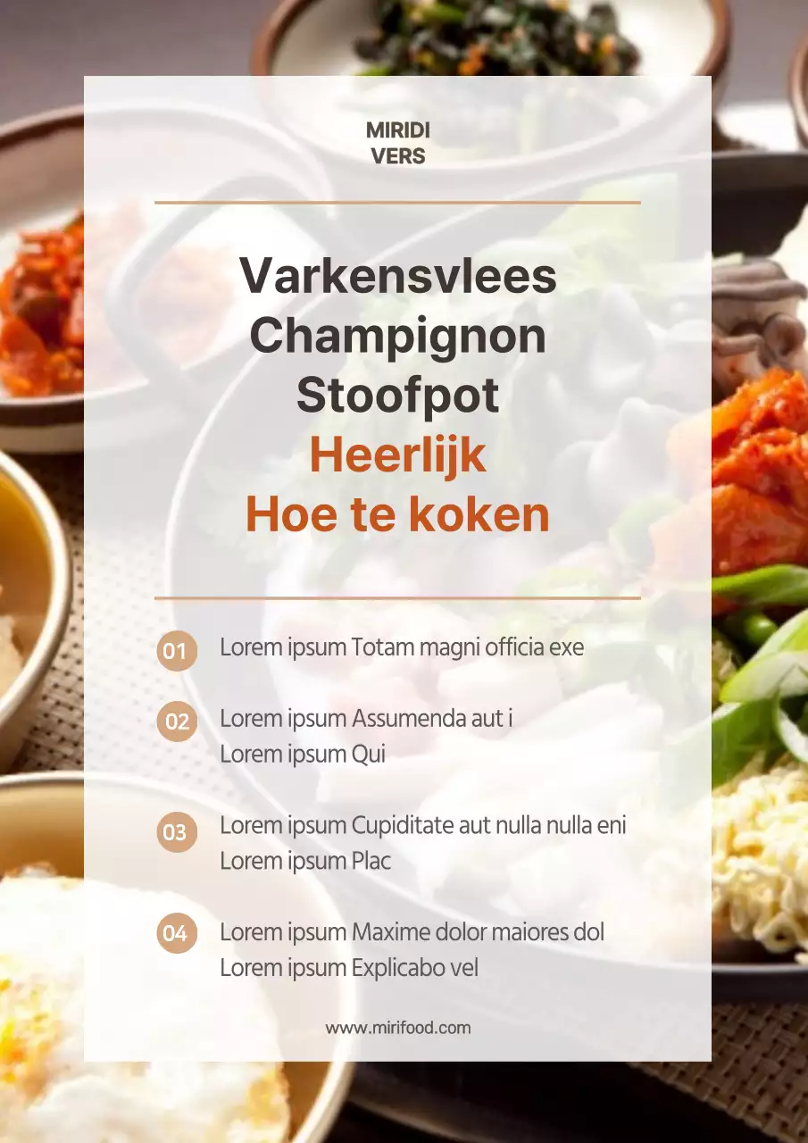 Eenvoudige, fotogenieke, makkelijk te volgen poster met ramenrecepten