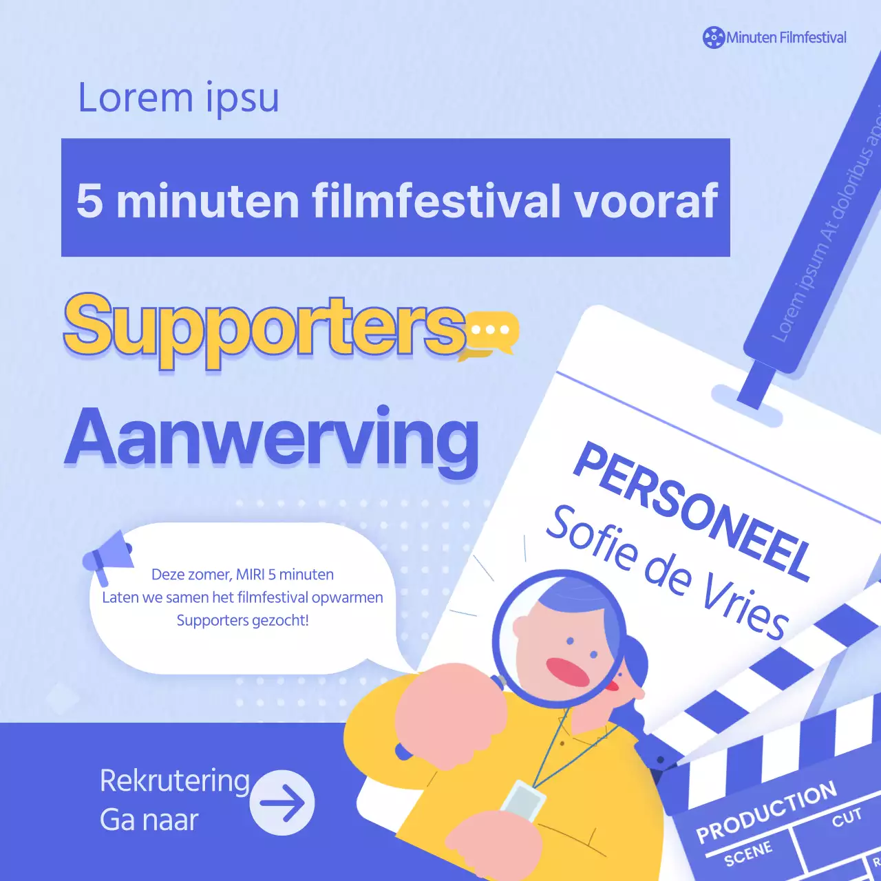 BlueYellowPoint Illustration Film Festival Supporters' Call CardNieuws