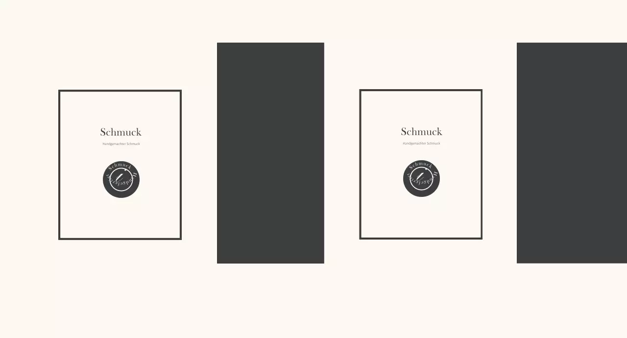 Beige Schwarz Modern Jewellery Shop