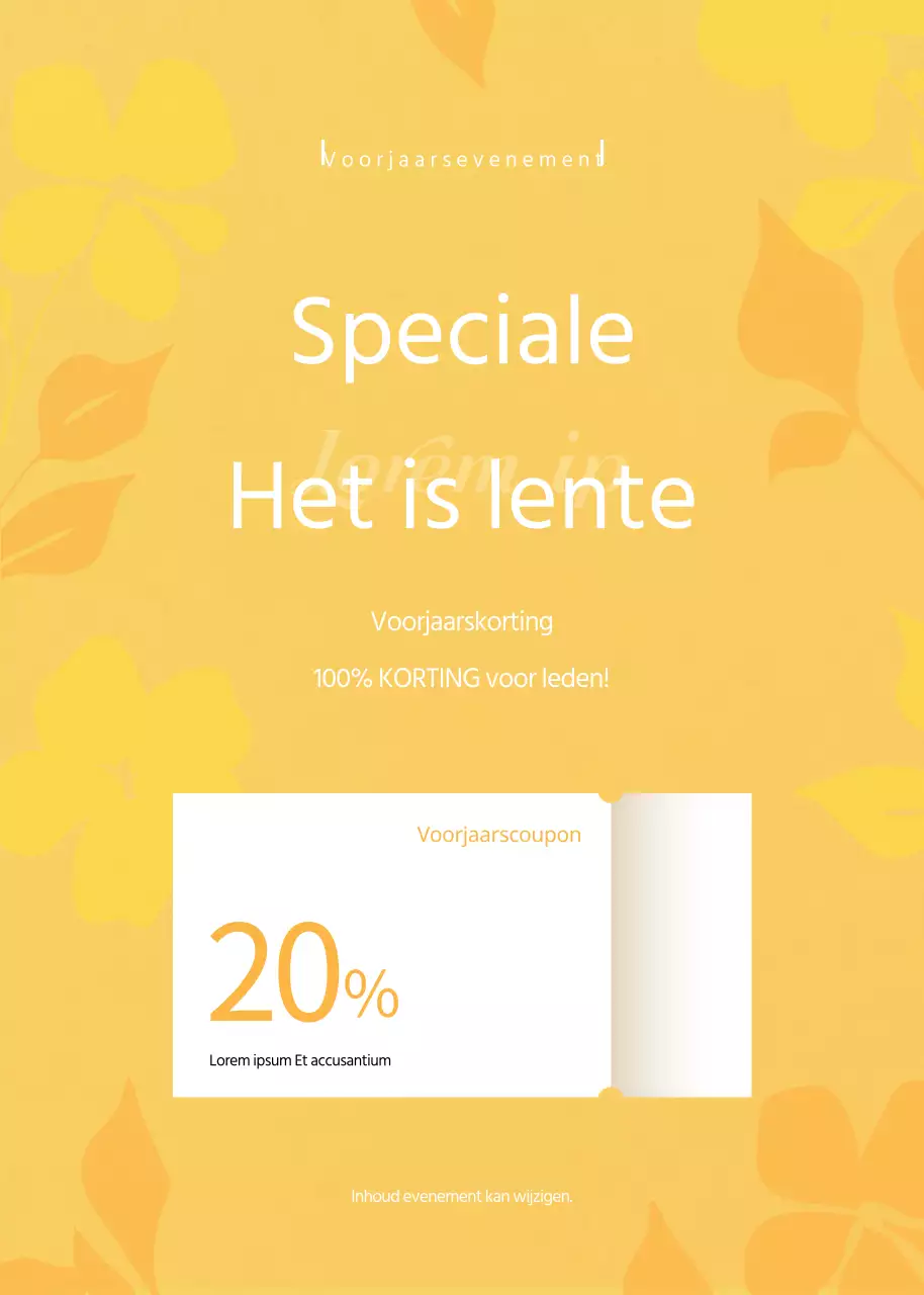 Voorjaarsuitverkoop
