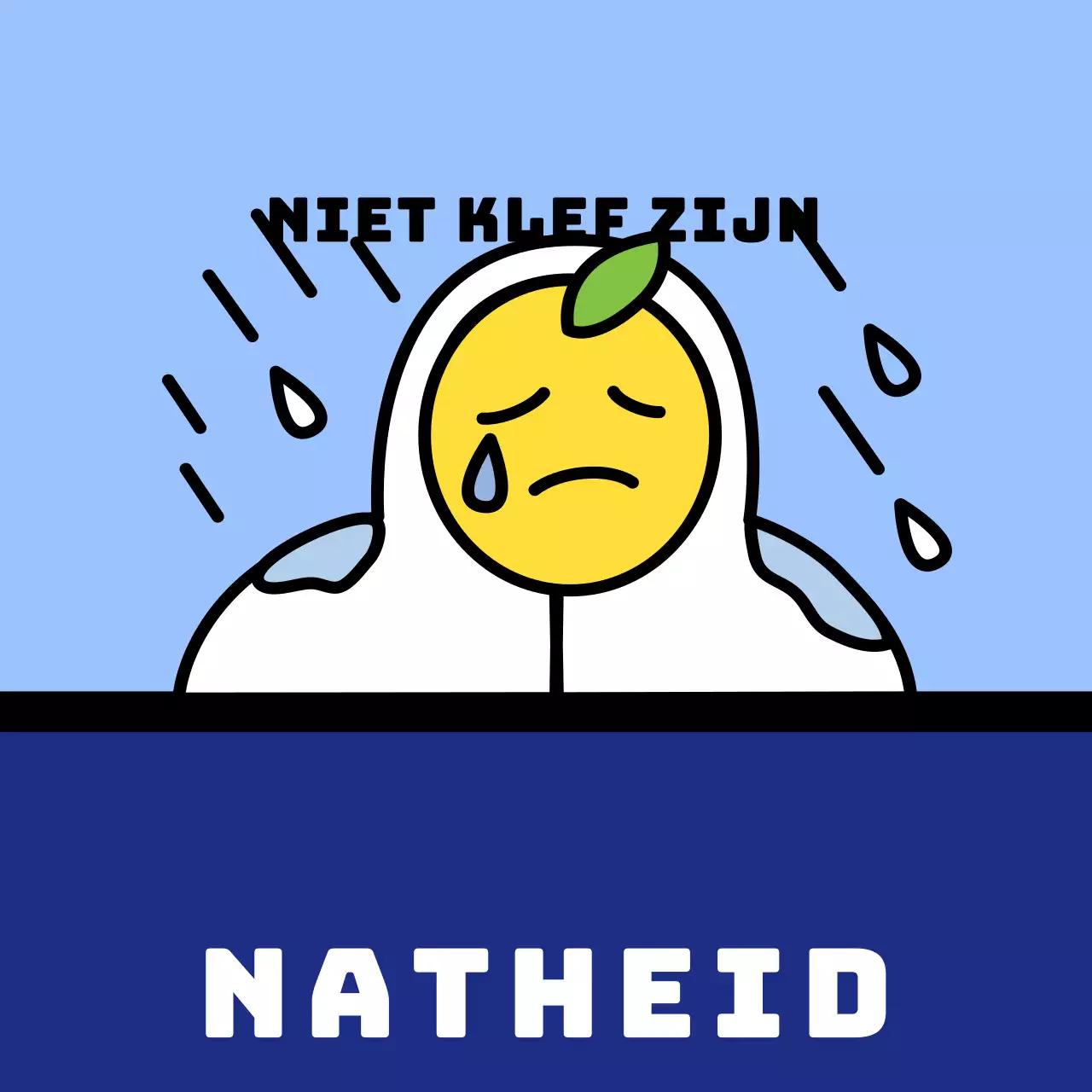 Vierkante verzendsticker