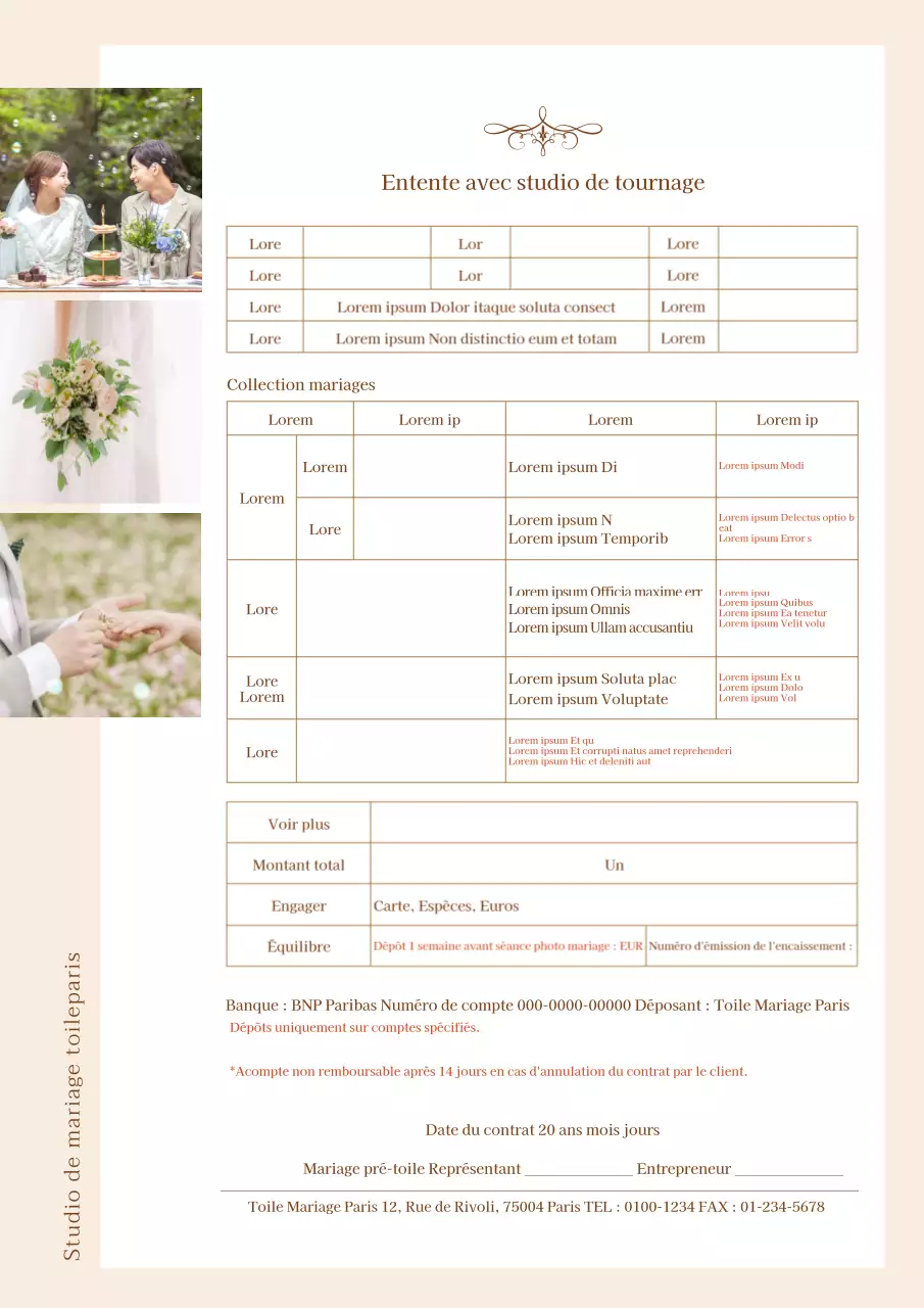 Contrat d'image beige