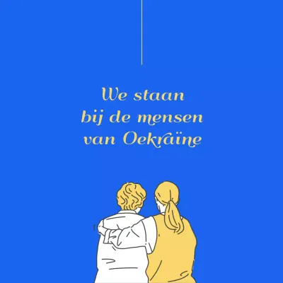 Tegen de oorlog in Oekraïne