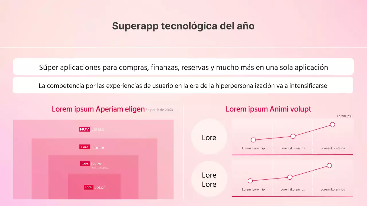 Una paleta de colores geométricos para la tendencia rosa de este año