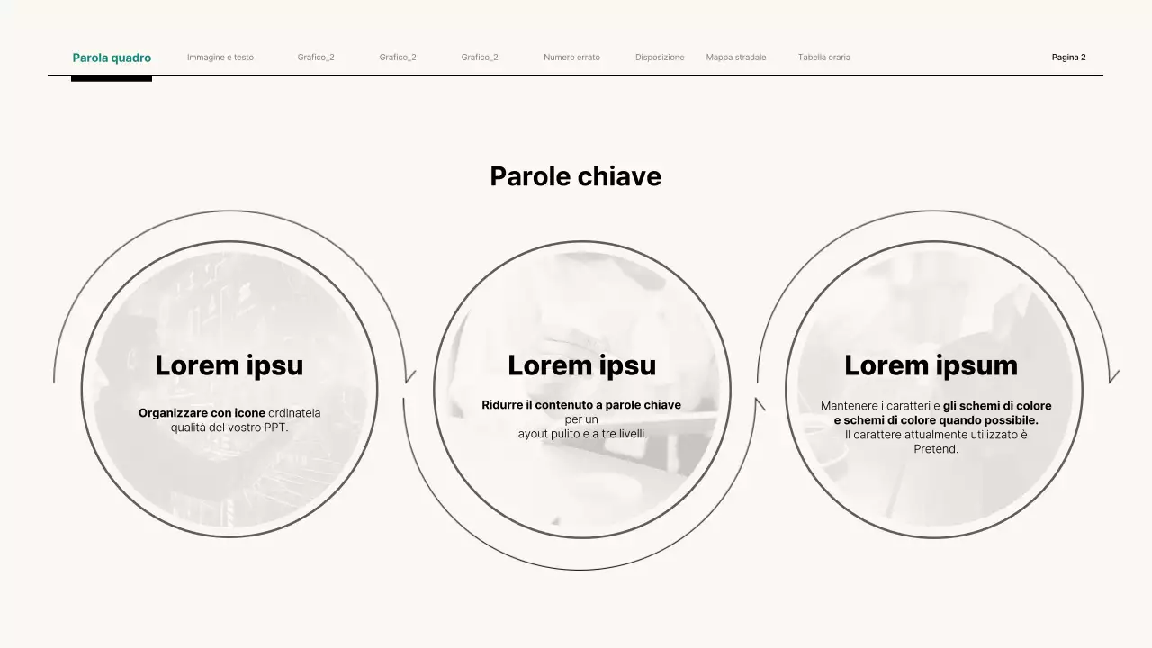 Semplice presentazione aziendale in beige