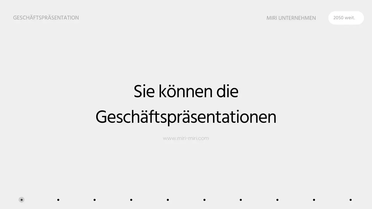 Ein sauberer Geschäftsvorschlag in einer monotonen Infografik