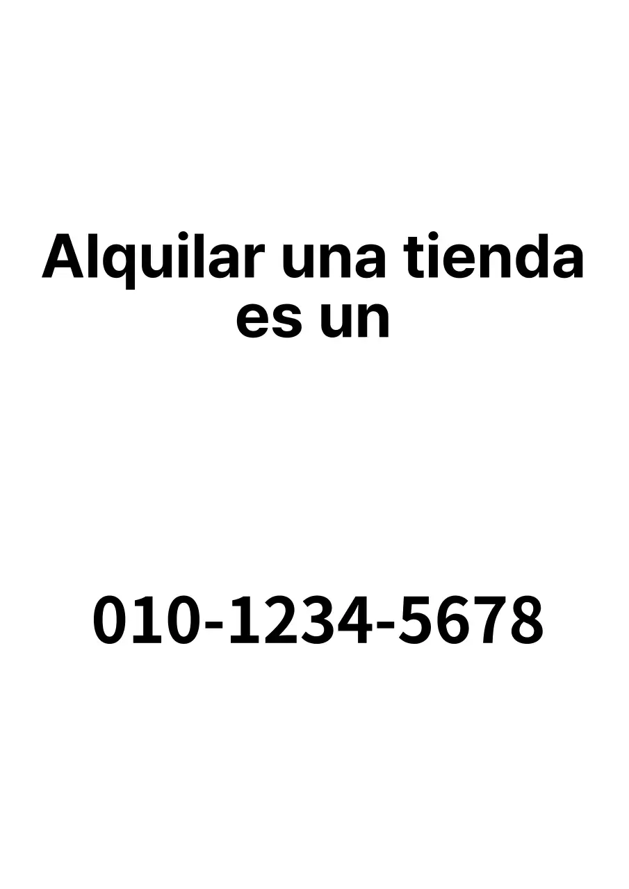 Sencillo escaparate inmobiliario de alquiler con texto en blanco y negro