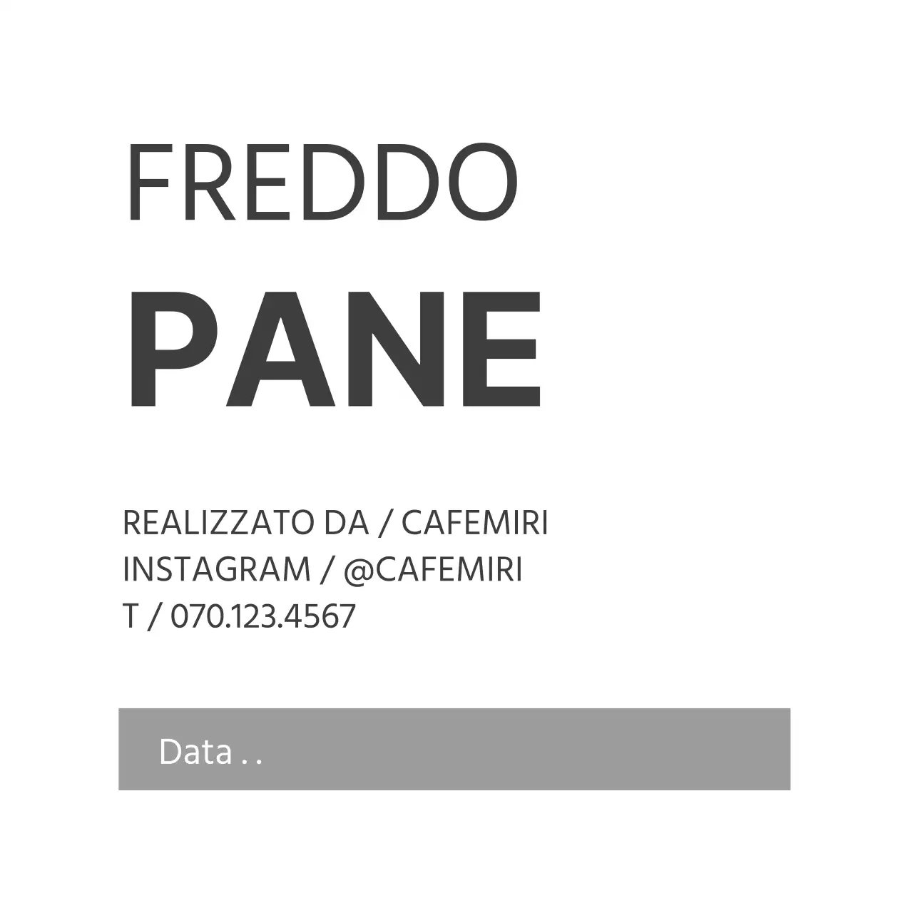 Bianco Testo semplice Caffè