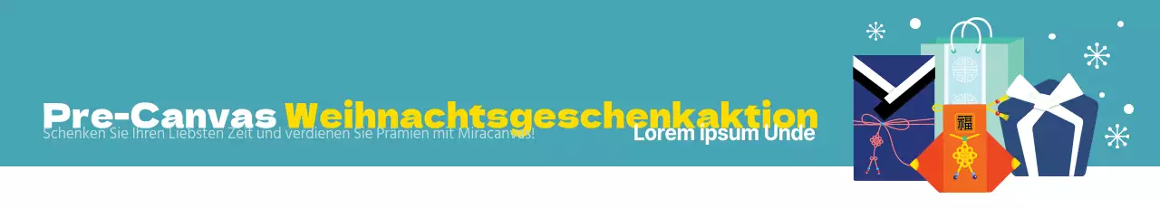 Geschenkaktionen zum chinesischen Neujahr