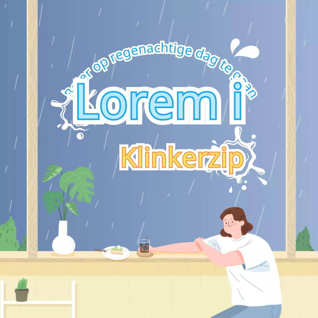 Cafe-aanbevelingen voor een regenachtige dag in blauwe tinten