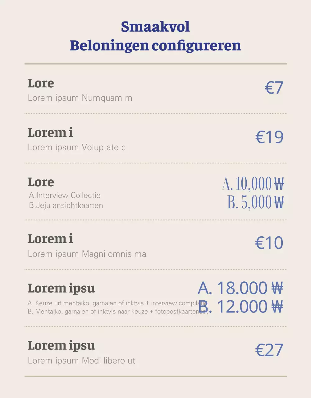 Ingetogen eetstokjes financiering in marine en beige