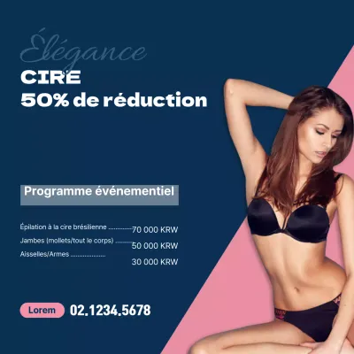 Remises sur l'épilation à la cire