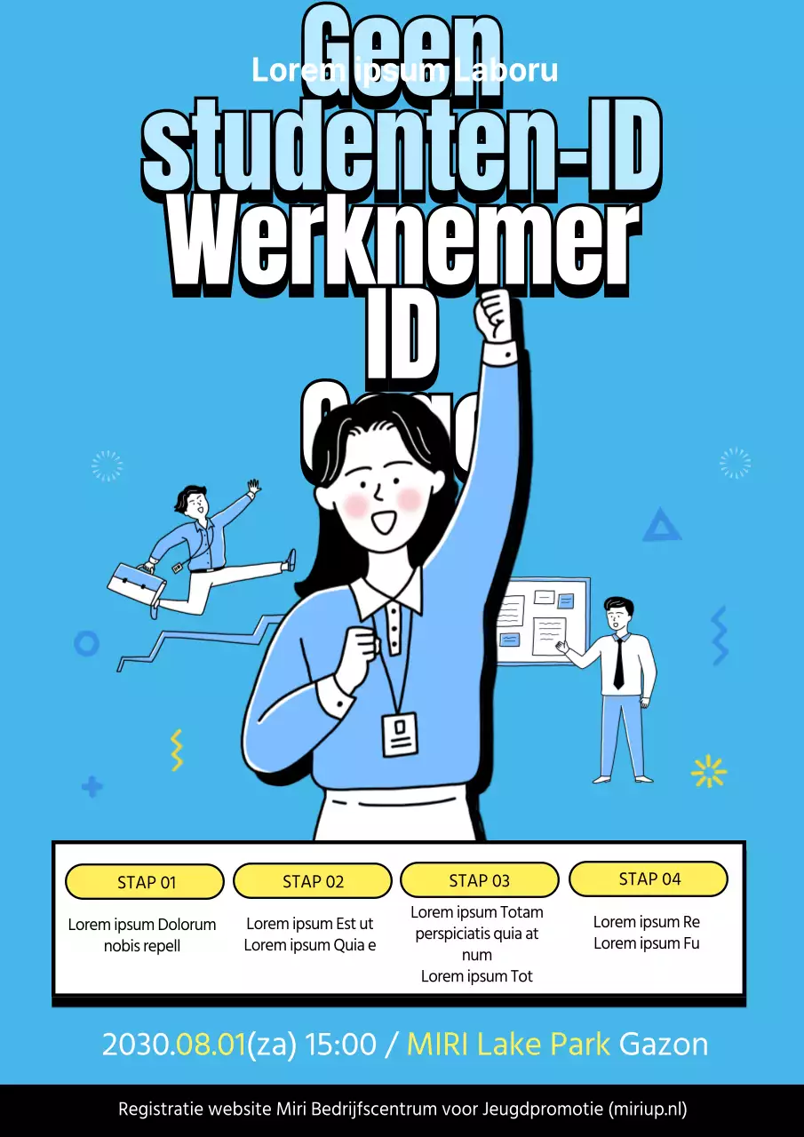 Het eendaagse werkervaringsprogramma voor blauwe jongeren promoten