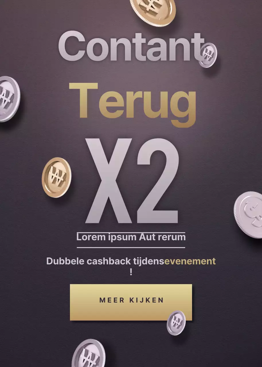 Geld terug evenement