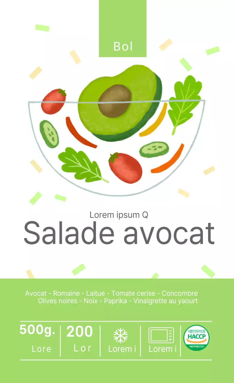 Salade d'avocat