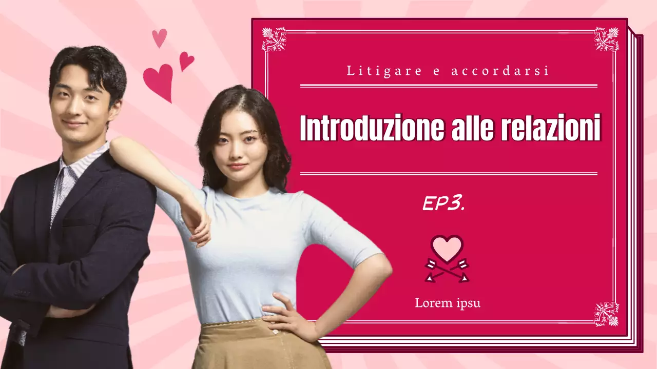 Illustrazione rosa della copertina del libro e foto di coppia in evidenza Introduzione agli studi romanzieri