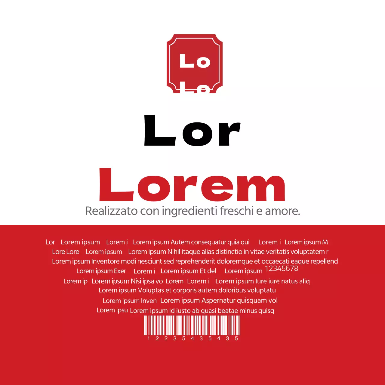 Etichetta della carne secca di calamaro nazionale