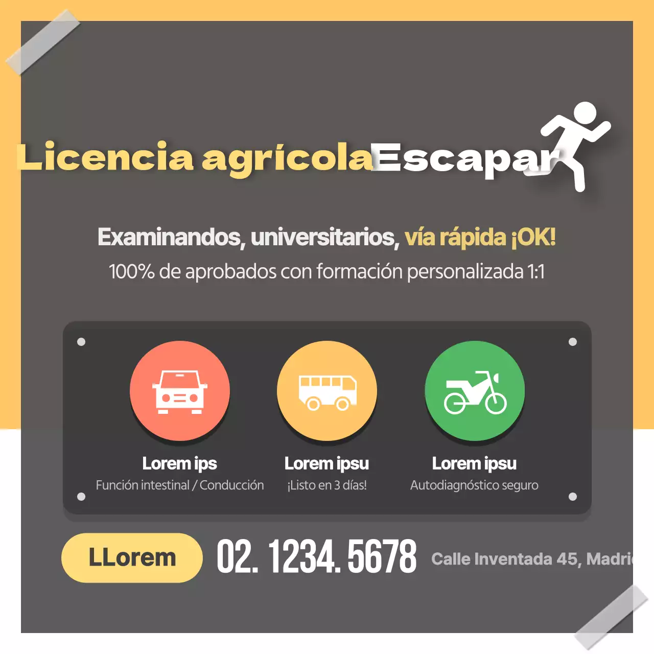 Escapar de la licencia agrícola