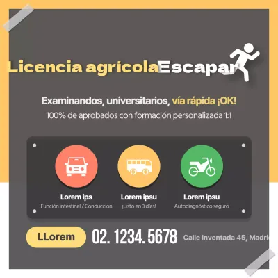 Escapar de la licencia agrícola