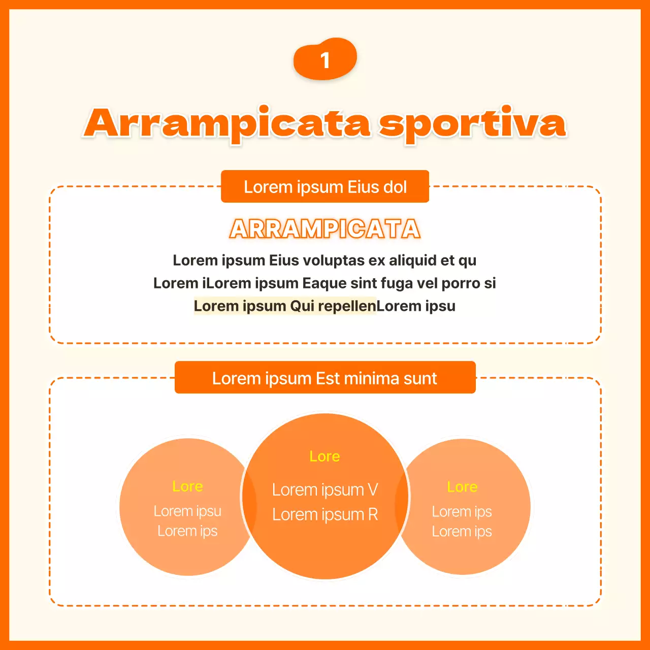 Orange Illustrated Concept Sport Climbing Informazioni e reclutamento