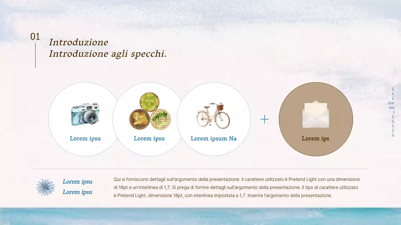 Promuovere le attrazioni turistiche naturali di colore azzurro e bianco come guide turistiche