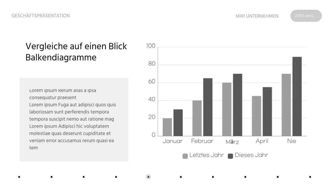 Ein sauberer Geschäftsvorschlag in einer monotonen Infografik