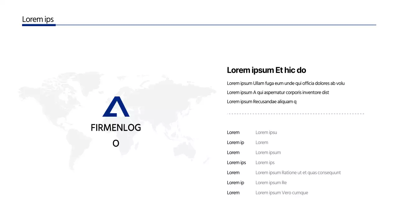 Minimalistischer Firmenbrief