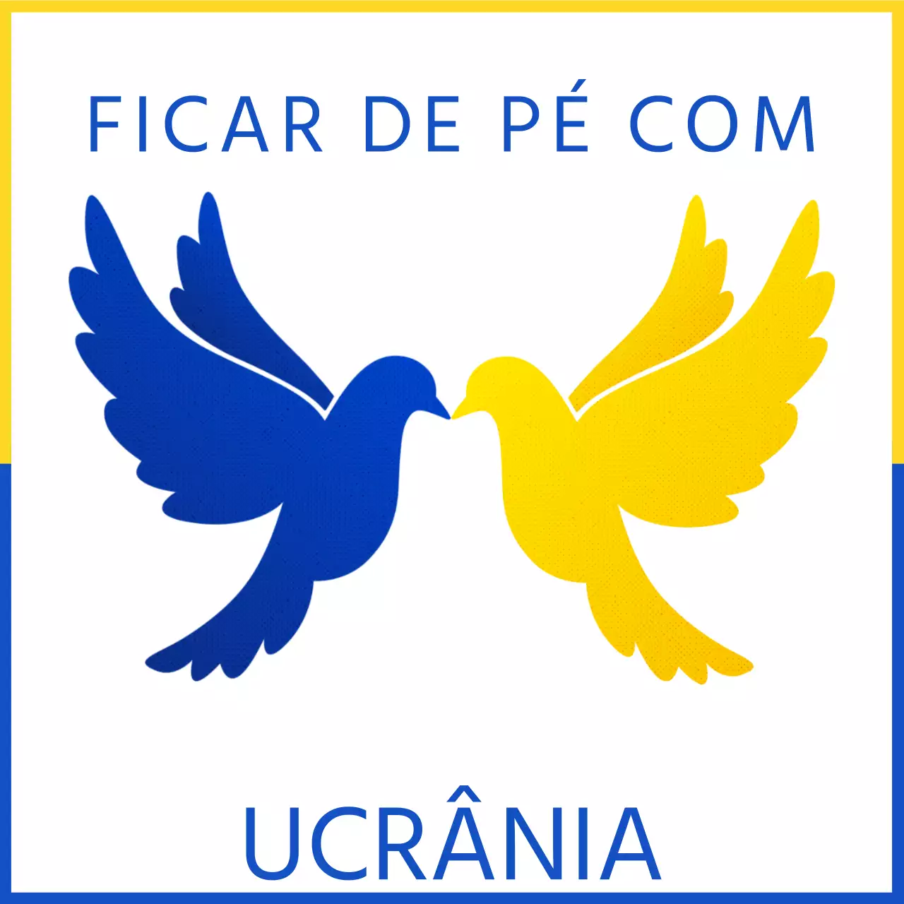 Azul Amarelo Paz Redes sociais