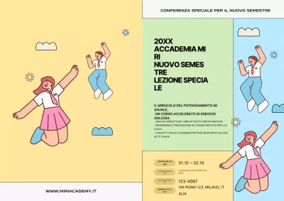 Zecca simpatico annuncio educativo