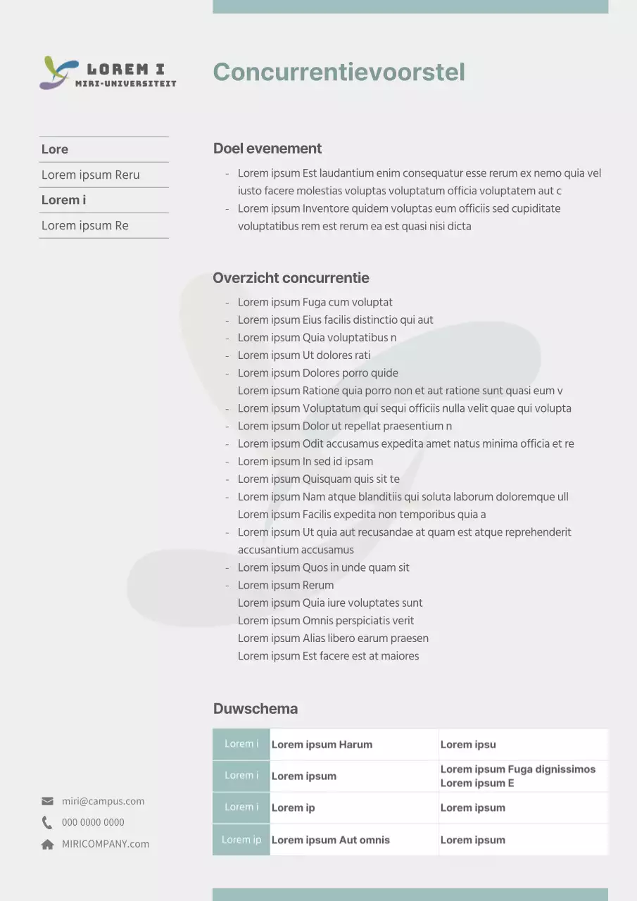 Wedstrijdopdracht groene en schone universiteit