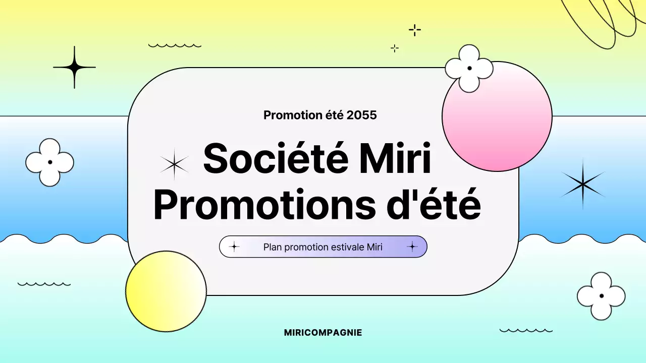 Promotion estivale de formes dégradées aux couleurs vives