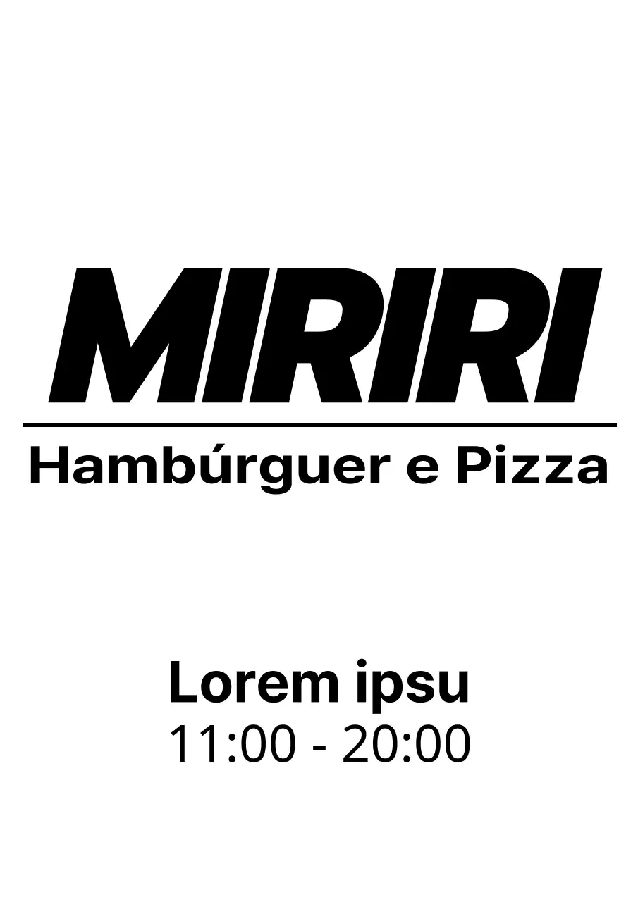 Papel de carta simples com o nome da marca a preto