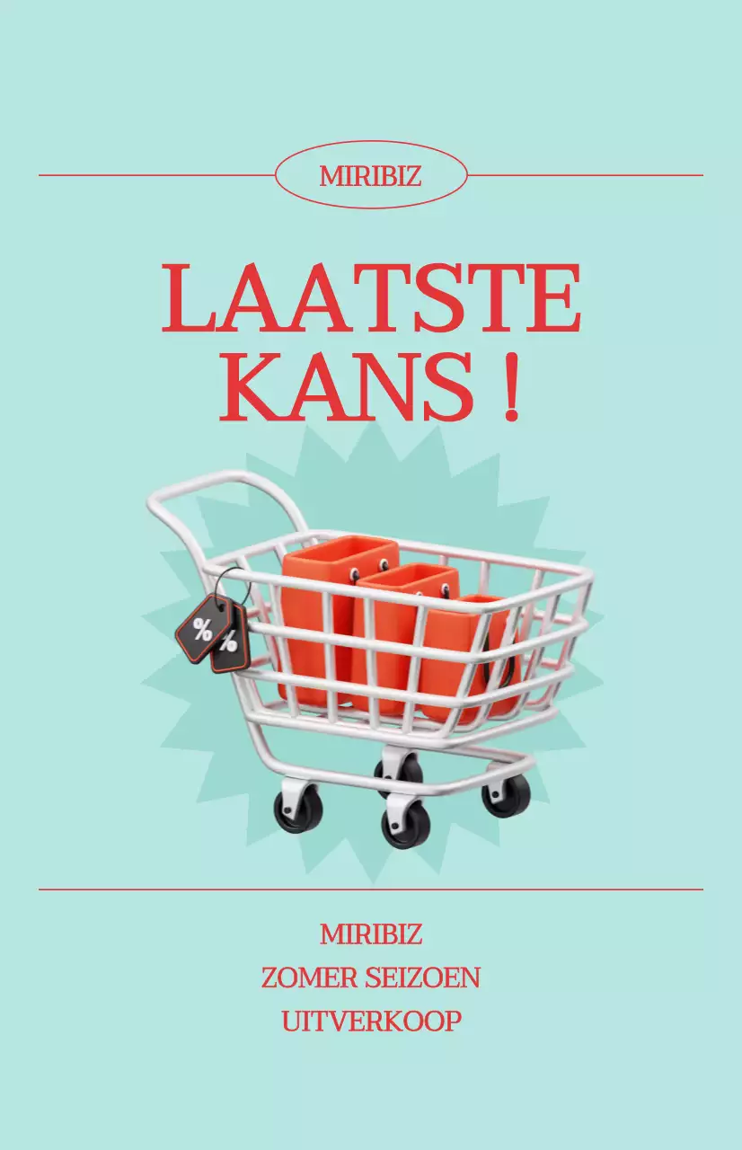 Coole zomer uitverkoop promotie met een blauwe achtergrond