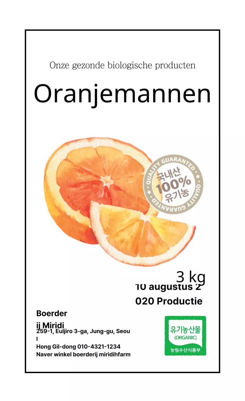 Witte geïllustreerde etiketten