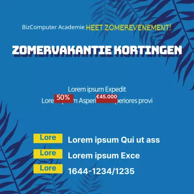 Schoolvakantiespecials