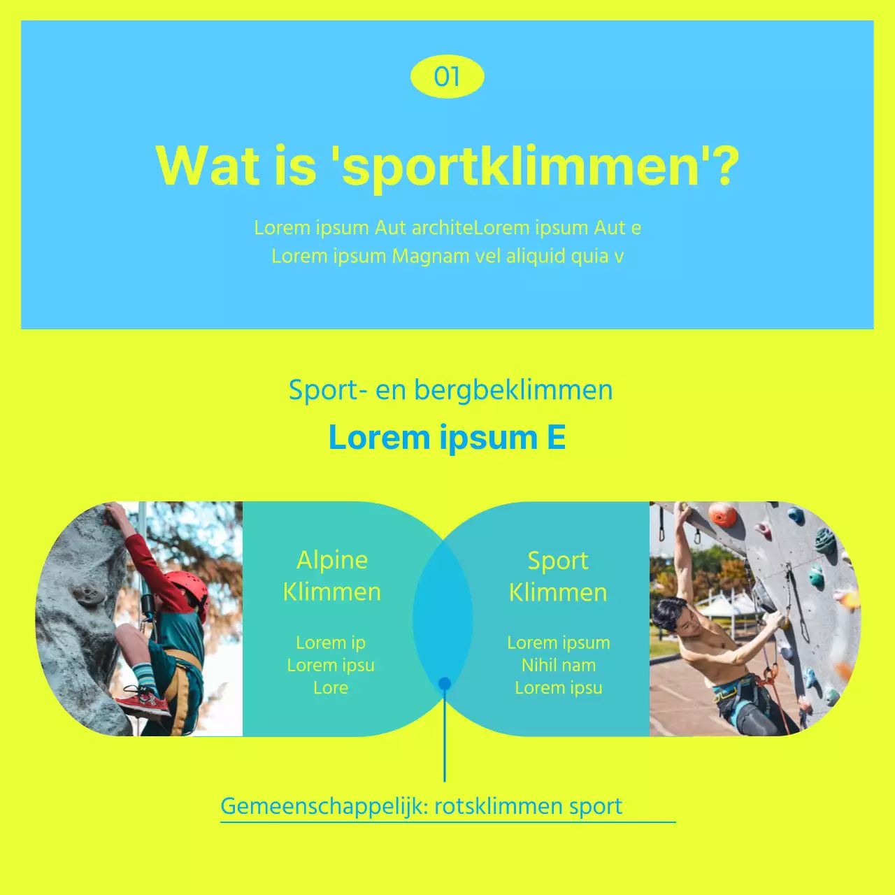 Een vleugje limoen in het blauw - KlimkaartNieuws