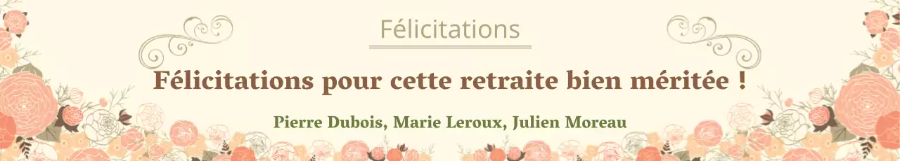 Cérémonie de départ à la retraite