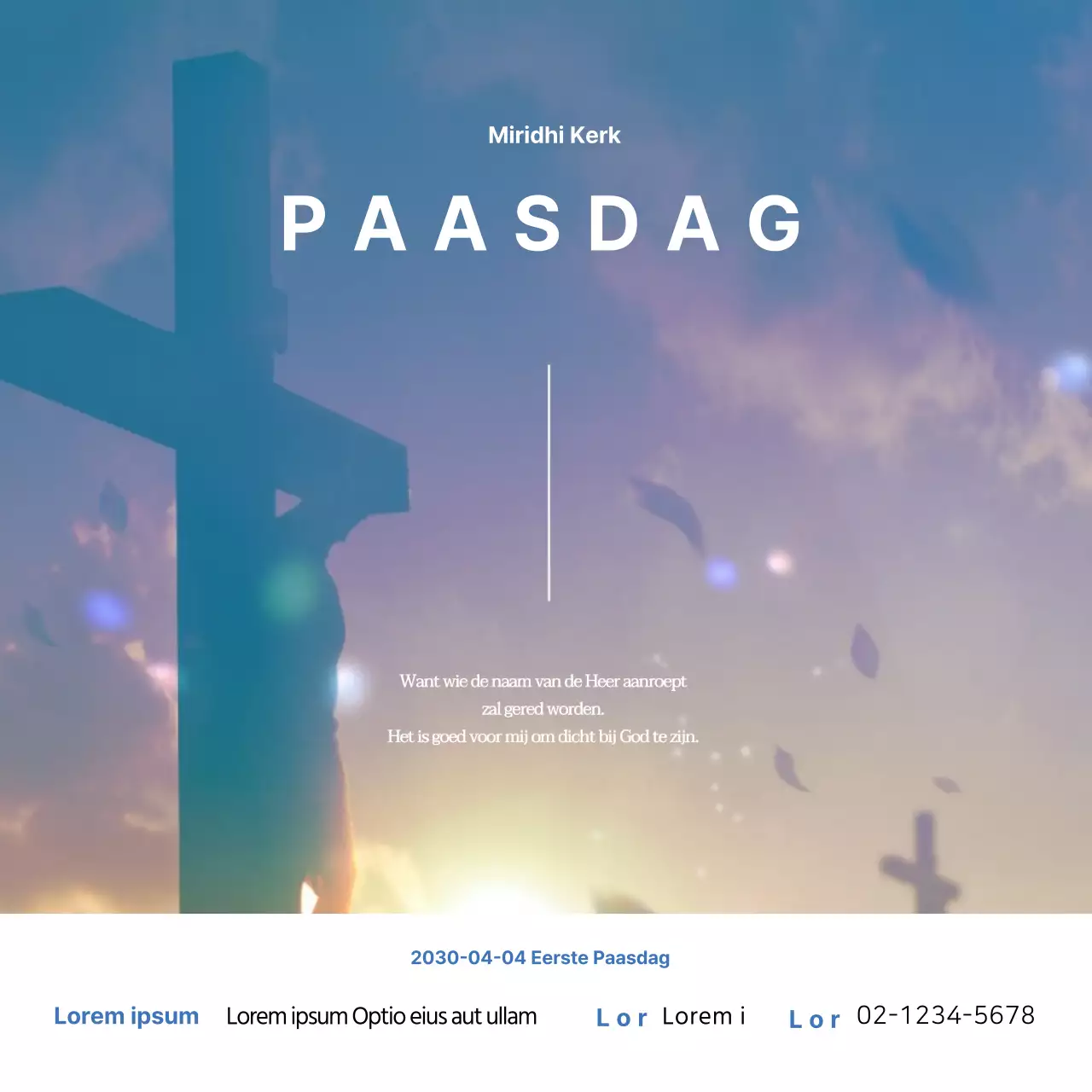 Kerkpersoneel paasbanieren