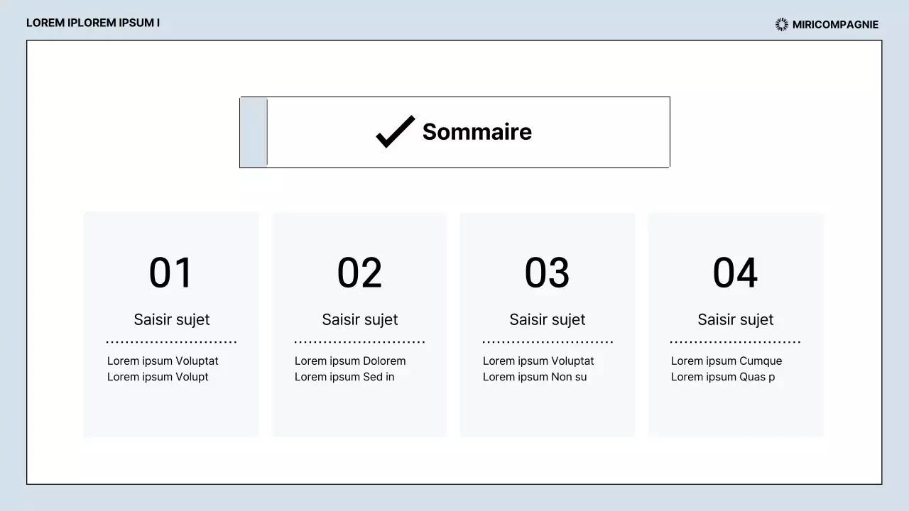 Rapports d'activité épurés en bleu clair et noir