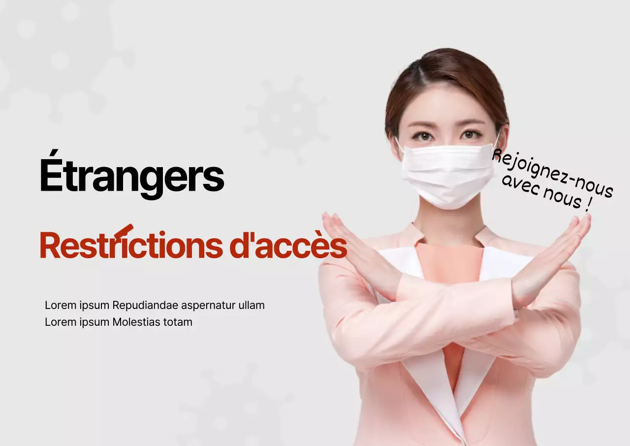 Orientation grise, propre et à accès limité